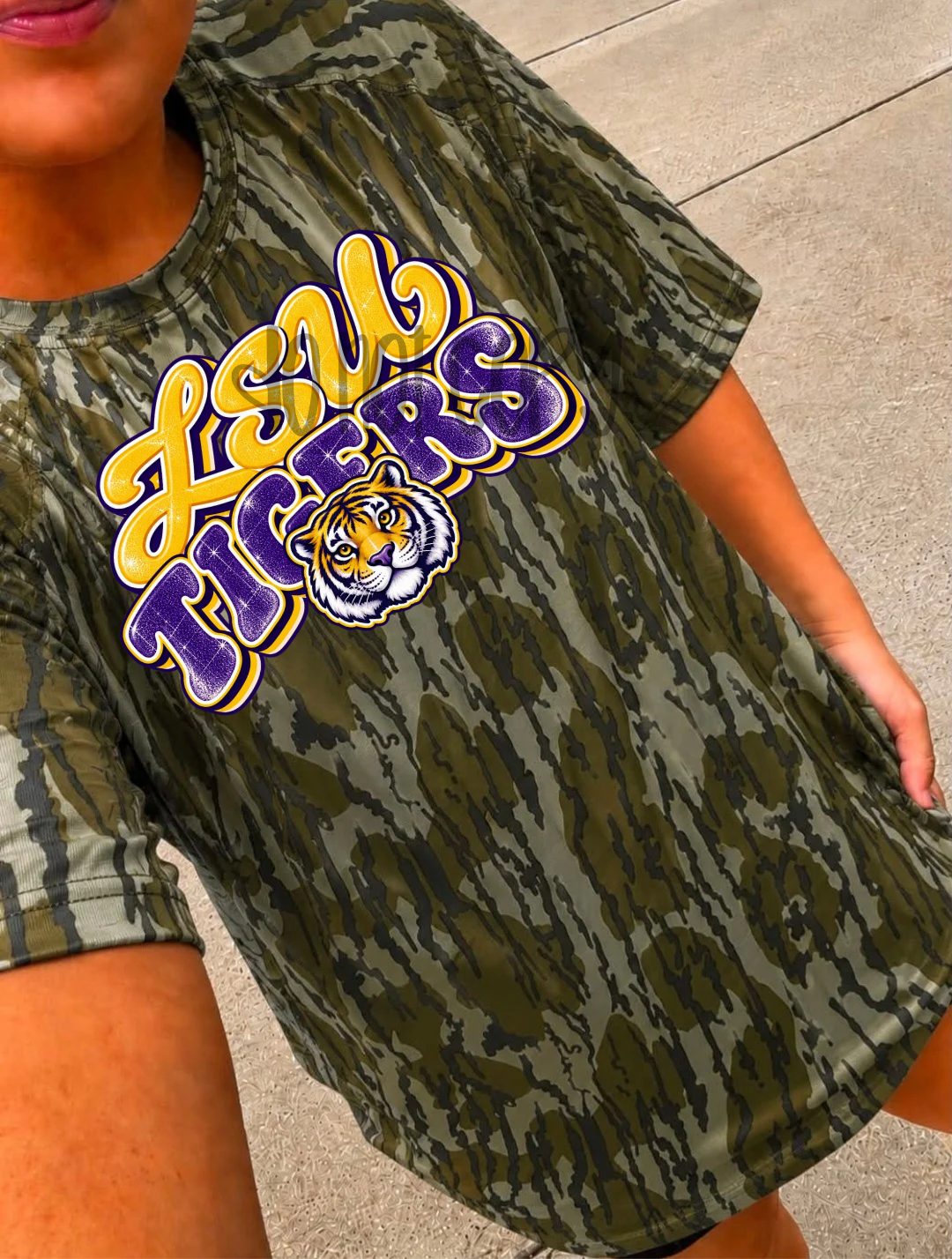 LSU Tigers RETRO TAKEOVER - DTF TRANSFER (PVC)