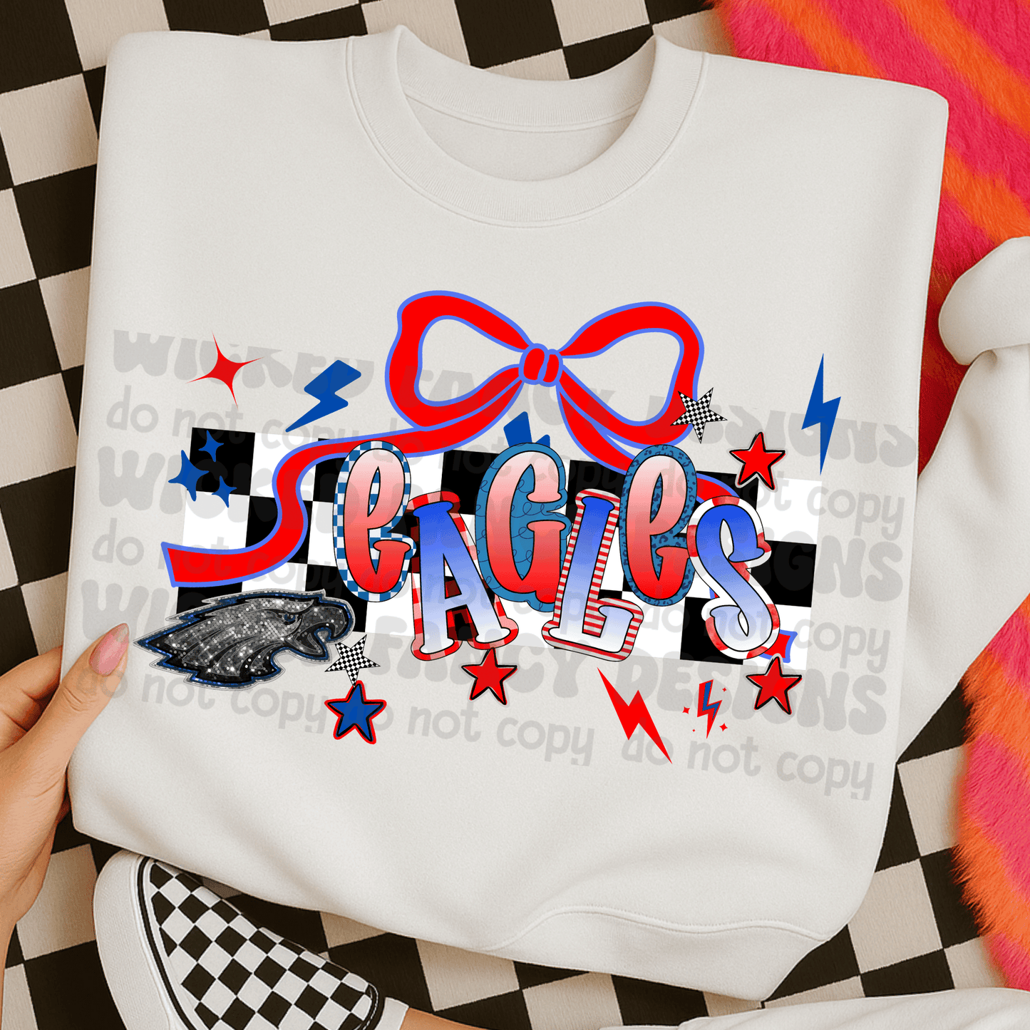 EAGLES crazy letters - DTF TRANSFER (WFD)