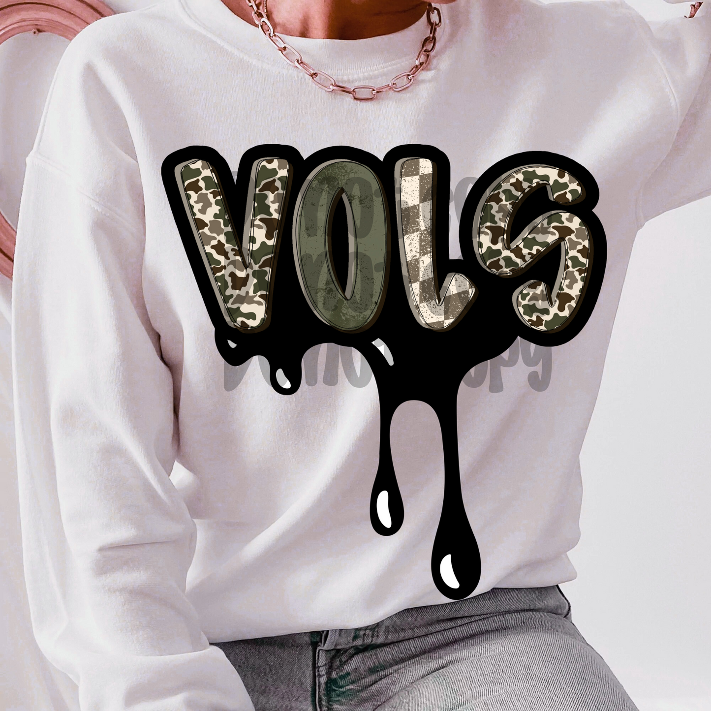 Vols ; camo drip - DTF TRANSFER (WFD)