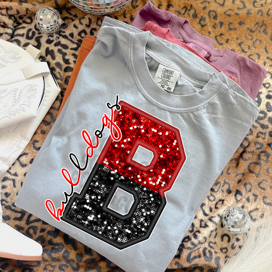 Bulldogs ; double sequin - DTF TRANSFER (WFD Sept25)