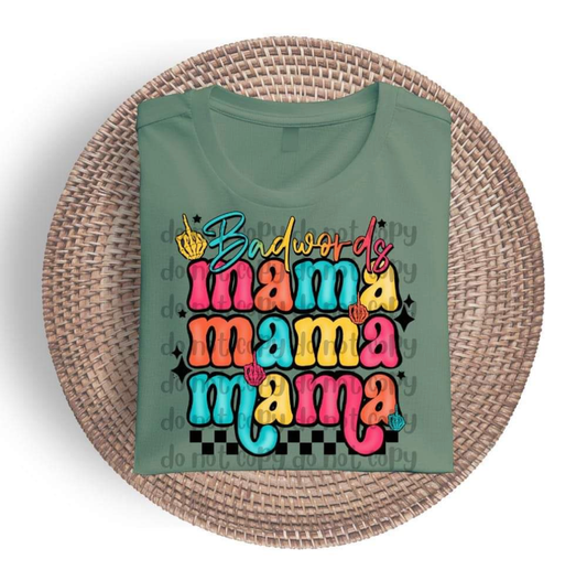 Bad words Mama skellie hand - DTF TRANSFER ONLY