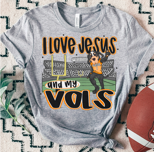 VOLS ; I love Jesus and Football - DTF TRANSFER (SAL JUNE25)