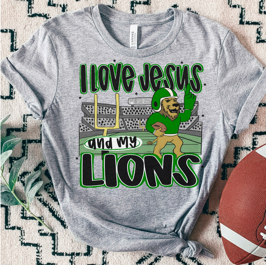 LIONS ; I love Jesus and Football - DTF TRANSFER (SAL JUNE25)