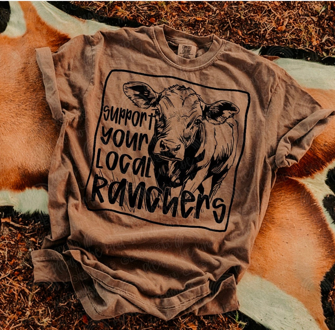 Support your local youth in ranchers cow - (DTF TRANSFER) SAL