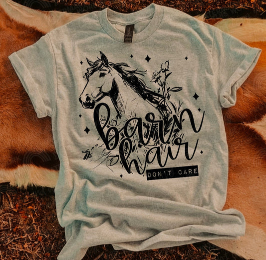 Barn hair dont care horse - (DTF TRANSFER) SAL