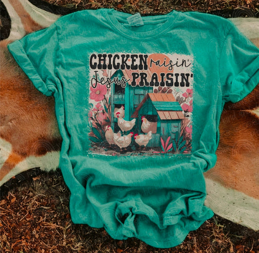 Chicken raisin Jesus praisin - (DTF TRANSFER) SAL