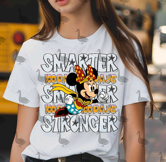 Girl smarter stronger - DTF TRANSFER (100 days of growth school edition collab)