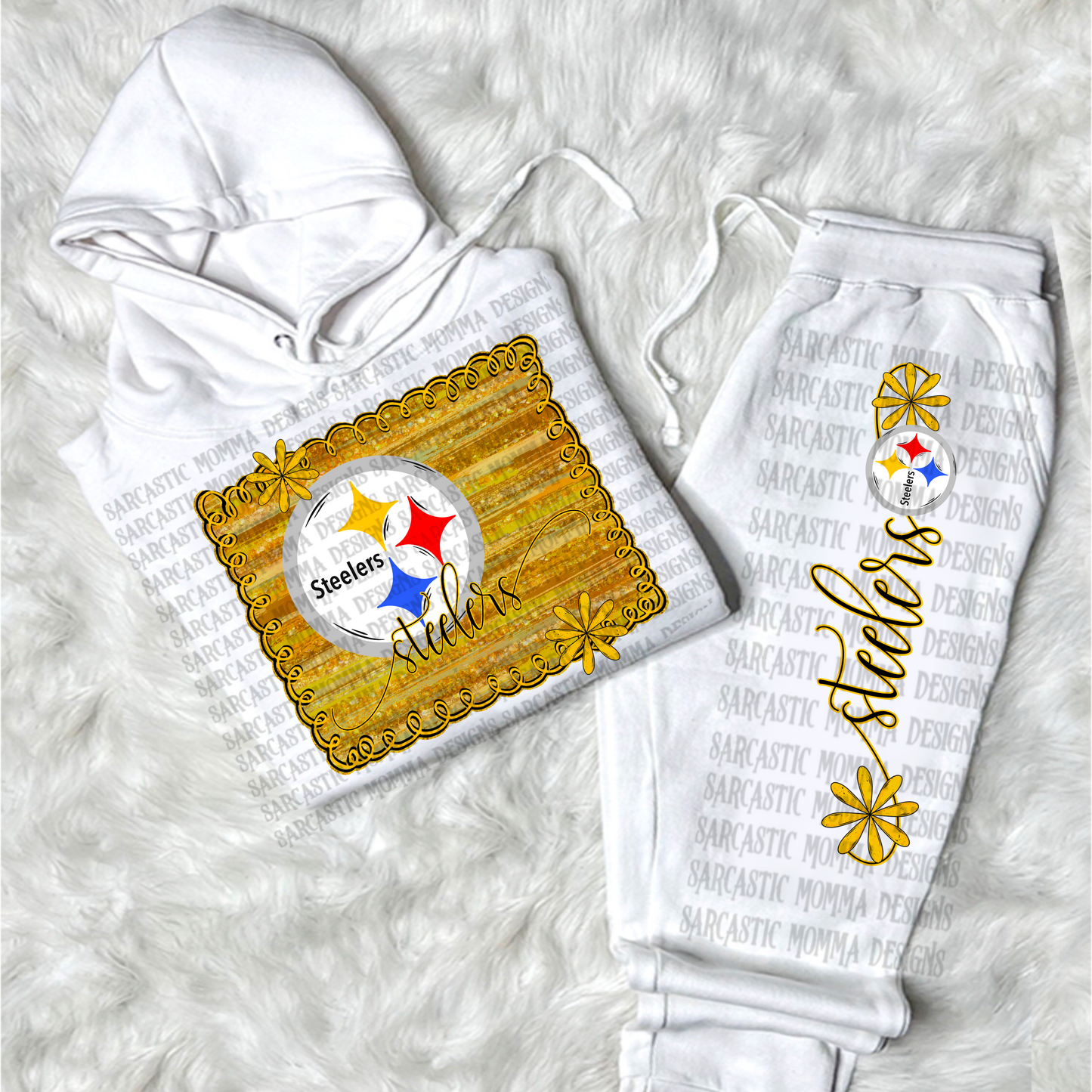 Steelers football framed - DTF TRANSFER (SMD AU25)