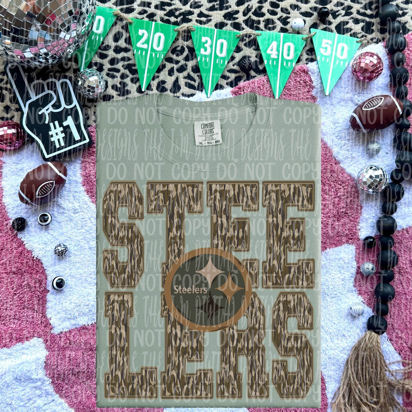 Steelers - mascot camo - DTF TRANSFER (JMD)