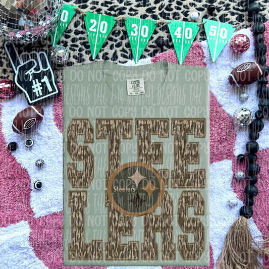 Steelers - mascot camo - DTF TRANSFER (JMD)