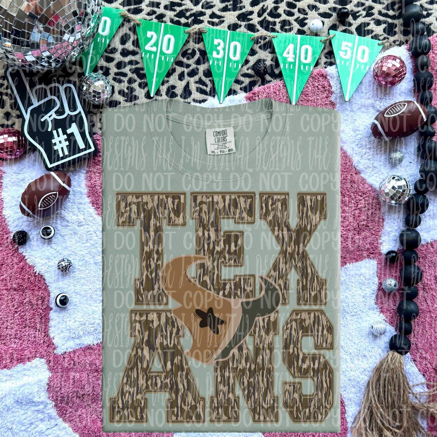 Texans - mascot camo - DTF TRANSFER (JMD)