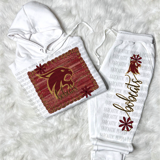 Bobcats football framed - DTF TRANSFER (SMD AU25)