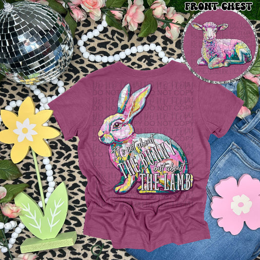 It's not about the bunny but the lamb - DTF TRANSFER (SSDa)