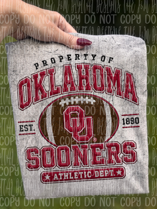 Property of SOONERS - DTF TRANSFER (JMD)