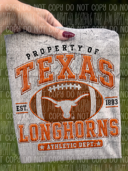 Property of LONGHORNS - DTF TRANSFER (JMD)