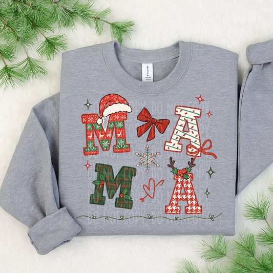 Mama Christmas - DTF TRANSFER (WFD)