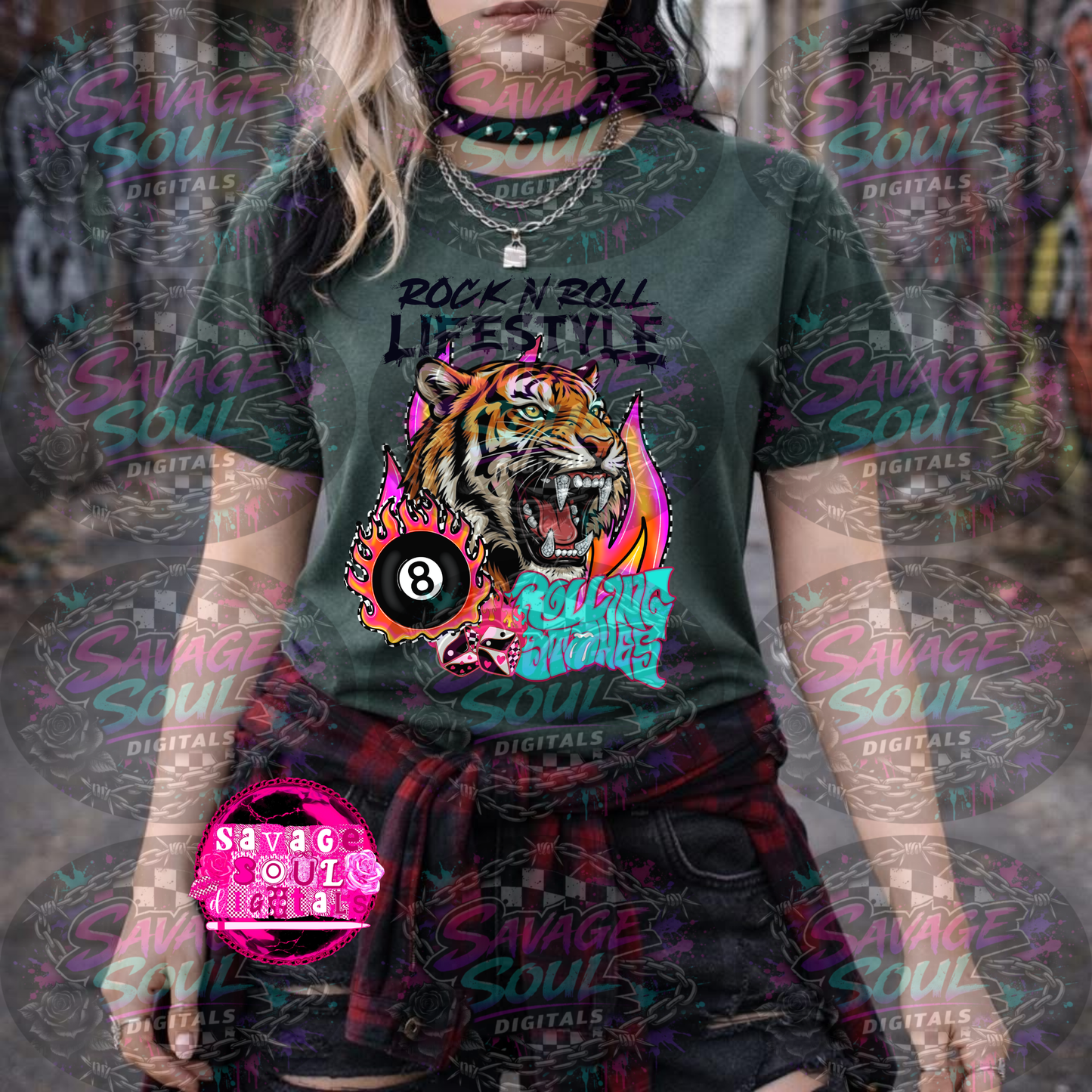 Rock N Roll Lifestyle-DTF TRANSFER (RiotEnergy)
