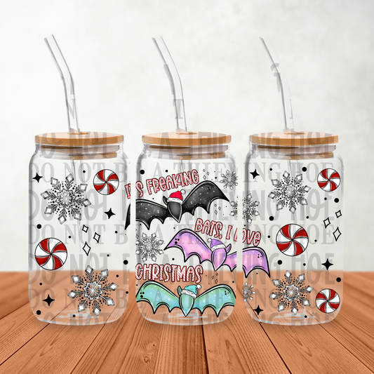 It’s freaking bad I love Christmas - UV dtf wrap 16oz libbey : MMDD