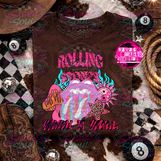 Rolling - Rock N Roll-DTF TRANSFER (RiotEnergy)