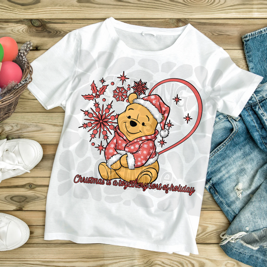 Christmas honeybear- DTF TRANSFER (SFD)
