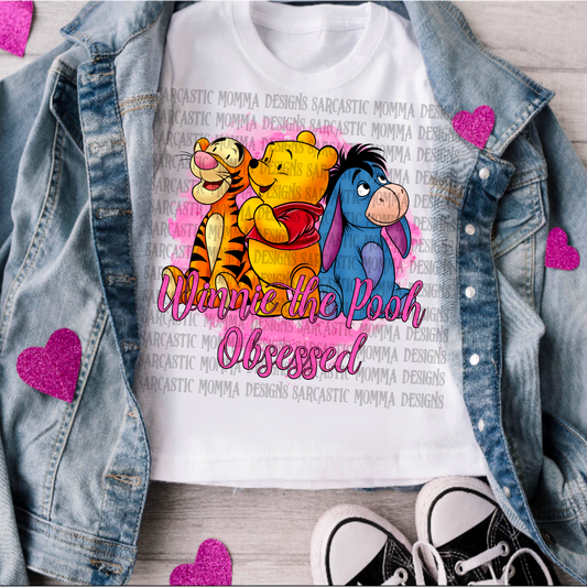 Honey Bear Friends Obsessed-DTF TRANSFER (SMD)