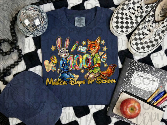 Zoo Magical days of school - DTF TRANSFER (100 days of growth school edition collab)