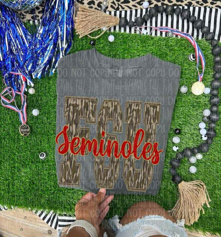 Fsu seminoles camo - DTF TRANSFER (JMD)
