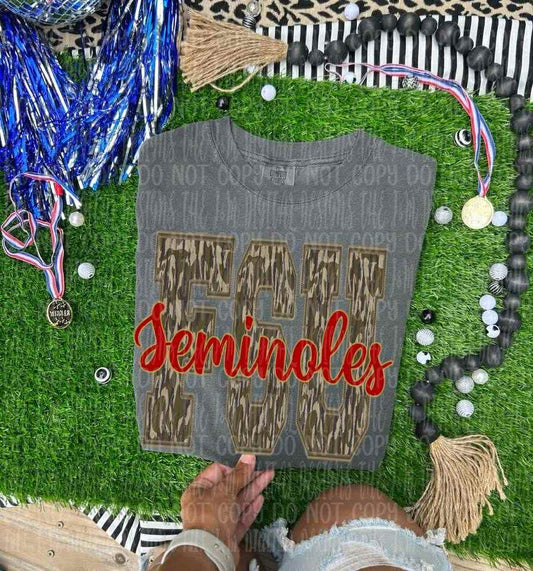 Fsu seminoles camo - DTF TRANSFER (JMD)