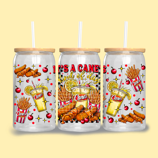 Canes lemonade - UV dtf wrap 16oz libbey : AGCM/GDD