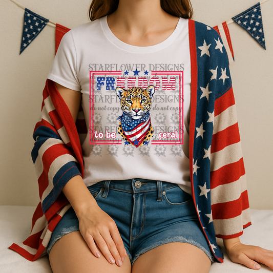 Freedom Cheetah- DTF TRANSFER (SFD JUN25)
