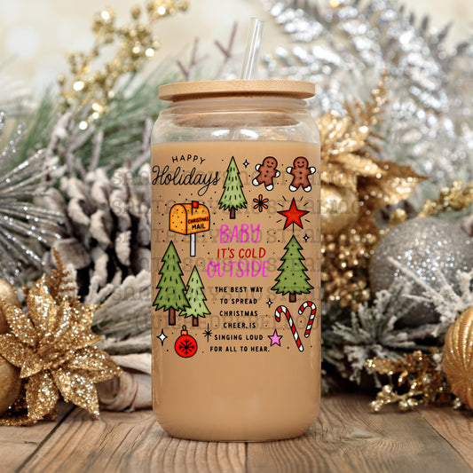 Baby, it's cold outside - UV DTF DECAL (Xmas in July Collab saved/BBDc)