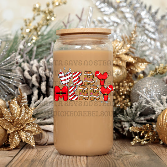 Very merry - UV DTF DECAL (Xmas in July Collab saved/BBDc)