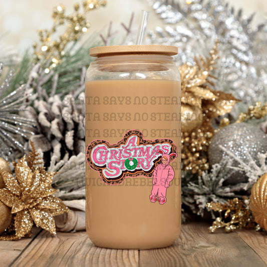 A Christmas story leopard - UV DTF DECAL (Xmas in July Collab saved/BBDc)
