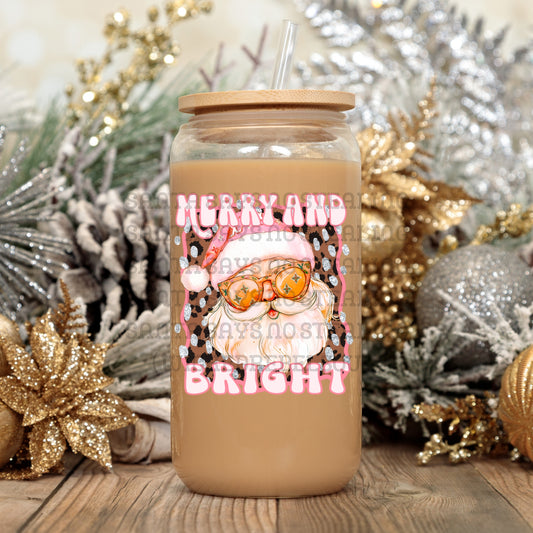 Merry and bright Santa - UV DTF DECAL (Xmas in July Collab saved/BBDc)