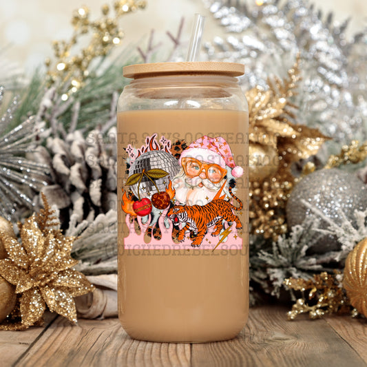 Santa tiger collage - UV DTF DECAL (Xmas in July Collab saved/BBDc)
