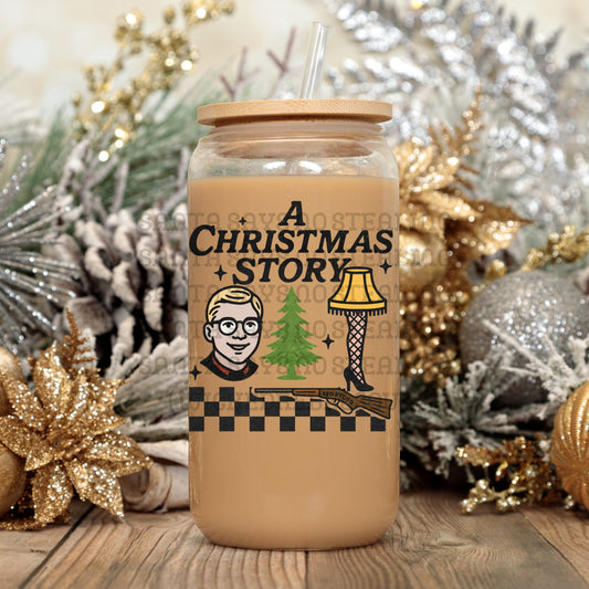 Christmas story retro - UV DTF DECAL (Xmas in July Collab saved/BBDc)