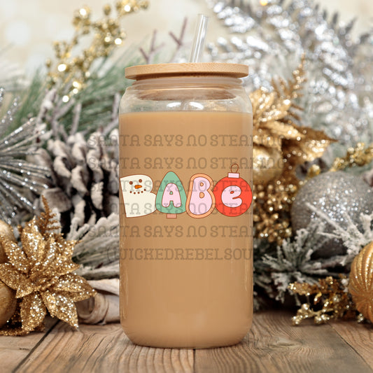 Babe - UV DTF DECAL (Xmas in July Collab saved/BBDc)