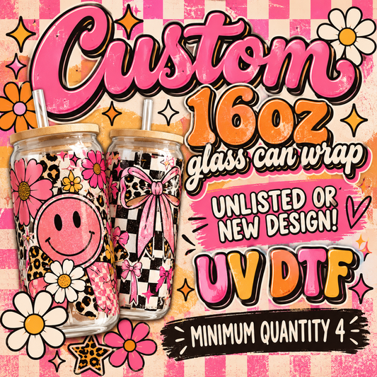Custom 16oz UV DTF can wrap