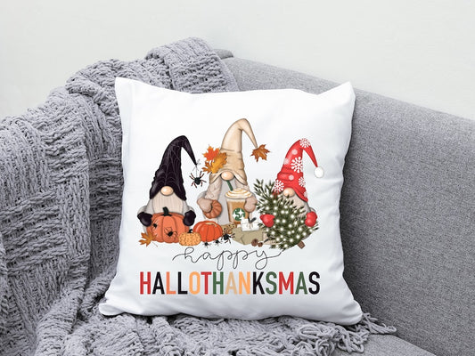Gnomes Happy Hallowthankmas - DTF TRANSFER ONLY