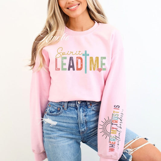 Spirit lead me with or without sleeve print - DTF TRANSFER