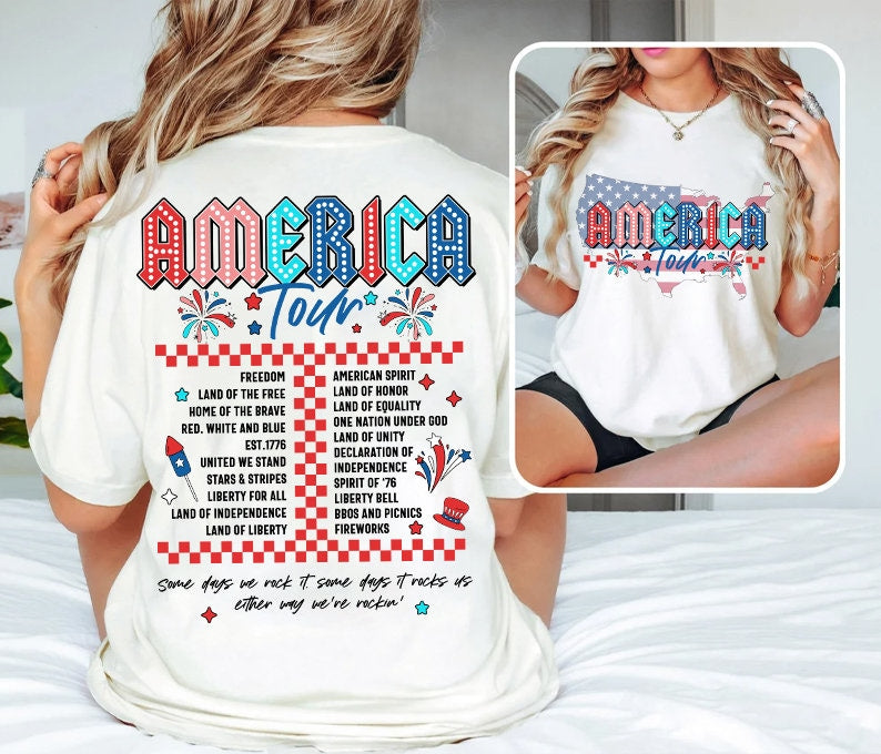 America Tour - DTF TRANSFER (front and back included)
