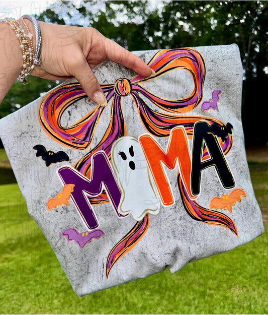 Ghost Mama coquette bow - DTF TRANSFER (TCC)