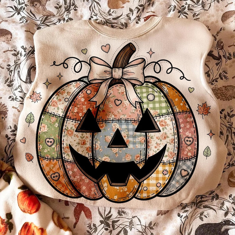 Quilted pumpkin (dtf transfer)