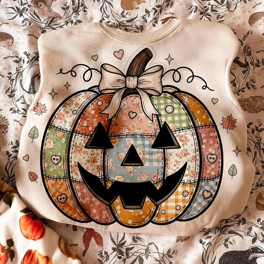 Quilted pumpkin (dtf transfer)