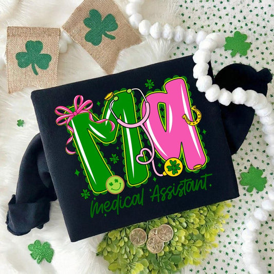 Medical Assistant St Patricks Day - DTF TRANSFER