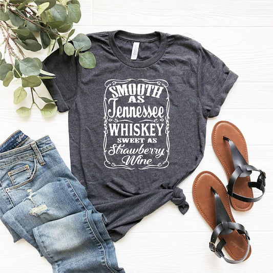 Smooth as Tennessee Whiskey WHITE - DTF TRANSFER ONLY ssd/ldc