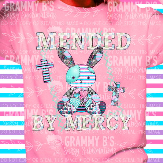 Mended by Mercy-DTF TRANSFER (PEEPSHOW)