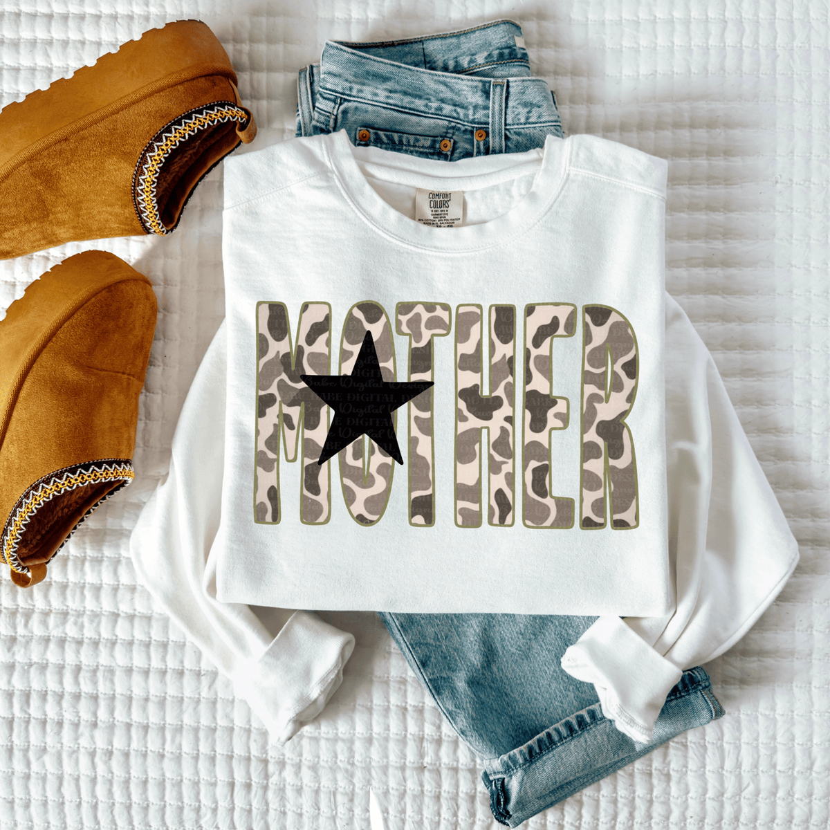 Mother star CAMO - DTF TRANSFER (OBD)