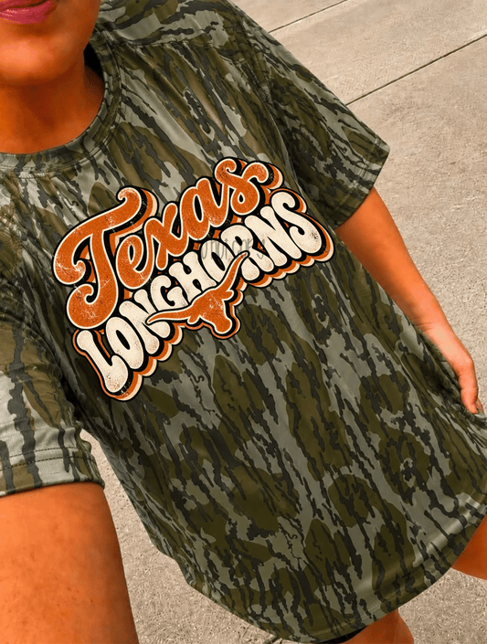Longhorns RETRO TAKEOVER - DTF TRANSFER (PVC)
