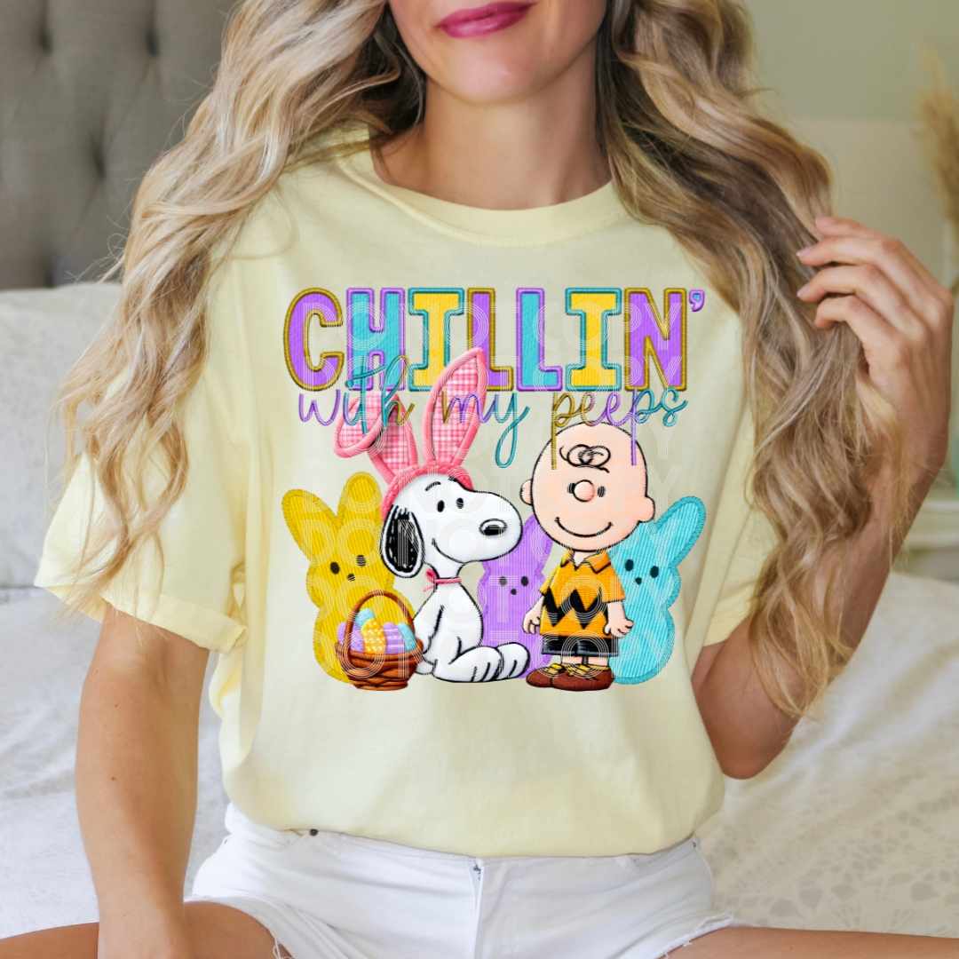CB Chillin with my peeps  - DTF TRANSFER (TED/CST Easter)